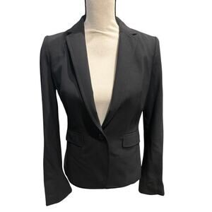 ⭐️ Women’s Banana Republic Classic Fitted Black Blazer Size 4 Capsule Wardrobe